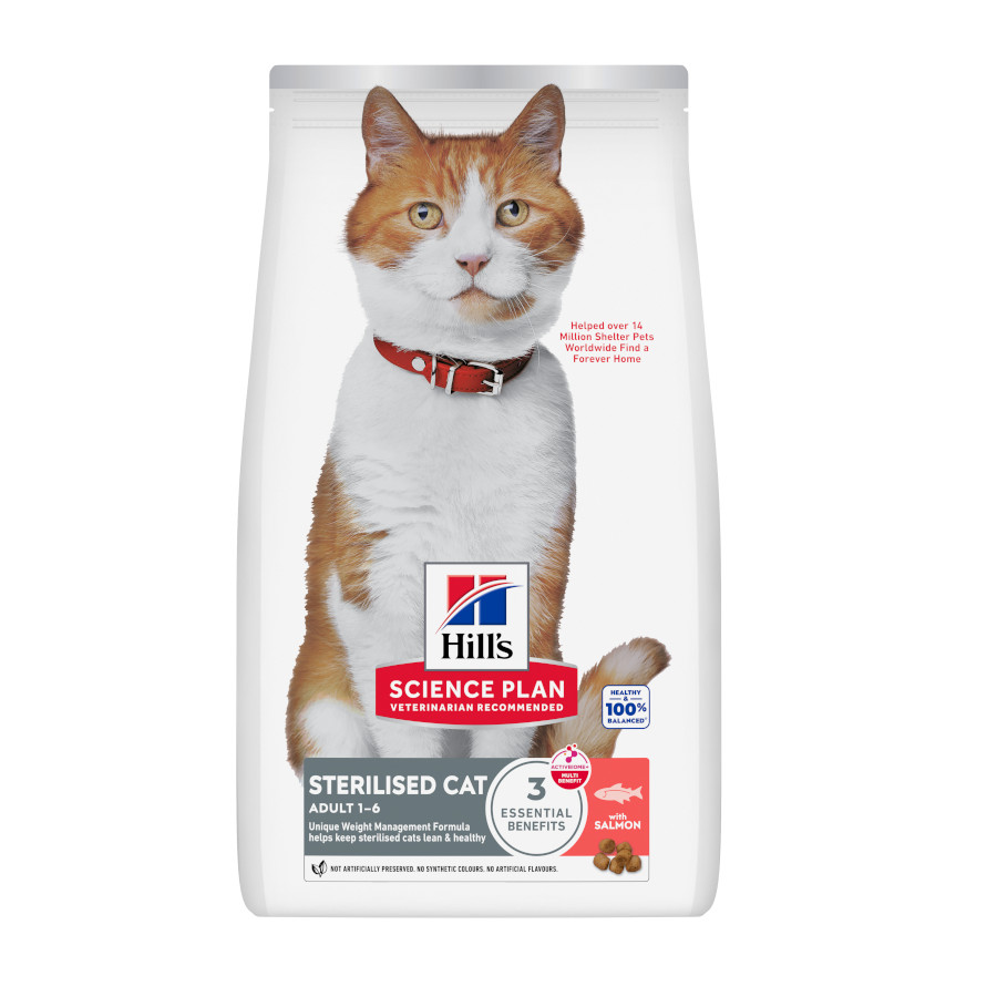 1.5 kg Hill's Science Plan Young Adult Sterilised Atum ração para gatos