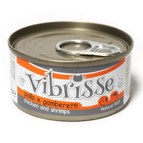 0.07 KG Croci Vibrisse Frango e Camarões lata para gatos
