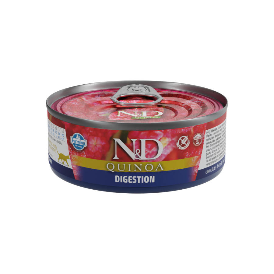 0.08 KG Farmina N&D Digestion Quinoa lata para gatos