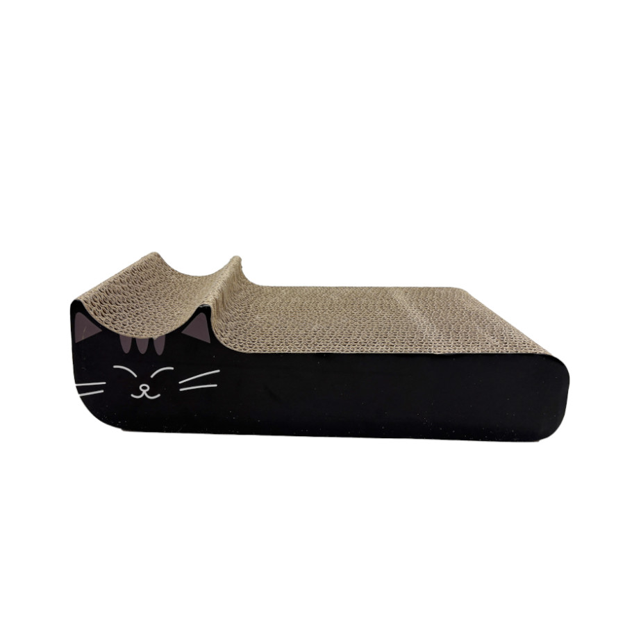 Leeby Kira arranhador de cartão preto para gatos