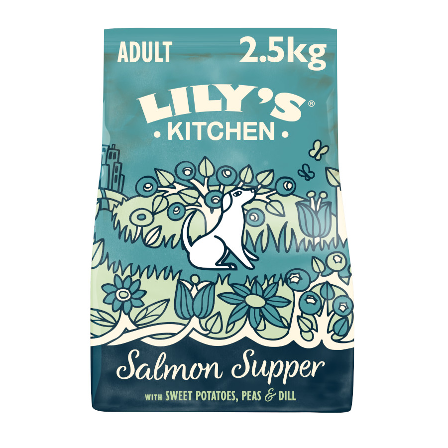 2.5 kg Lily's Kitchen Adult Supper Salmão ração para cães