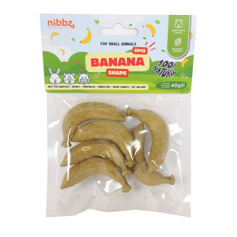 0.04 KG 0.04 KG Nibbz Banana Snack para roedores