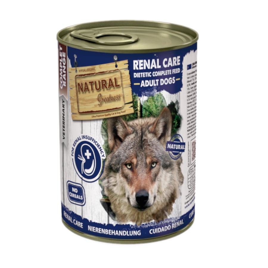 0.4 KG Natural Greatness Renal-Oxalate Buey Comida Húmeda para perros