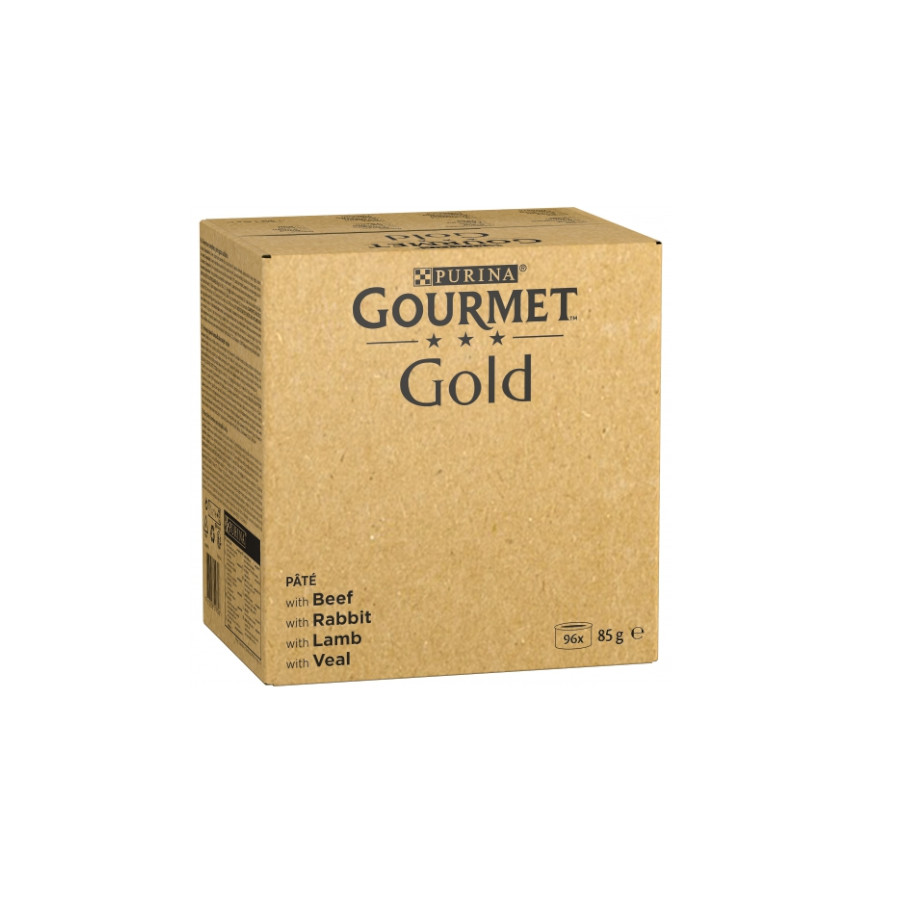8.16 KG Gourmet Gold Mousse Sabores Variados em lata para gatos - Multipack