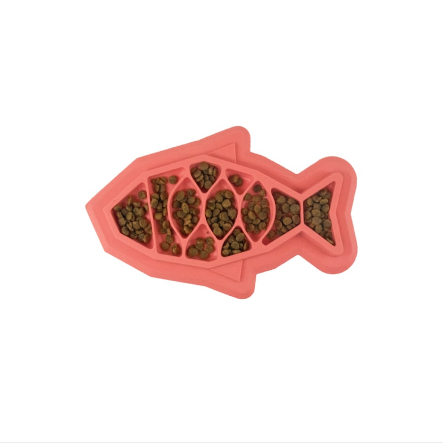 Outward Hound Catstages Fishie Fun Peixe Brinquedo Dispensador de alimentos para gatos
