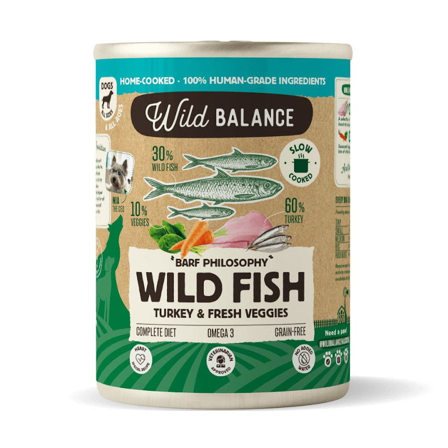 400 g Wild Balance BARF de Peixe e Perú em lata para cães