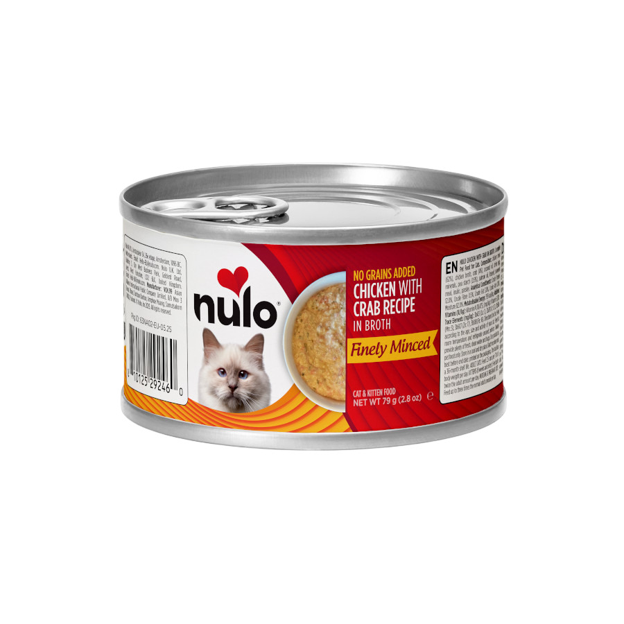 0.17 KG 170 g Nulo Comida húmida de Frango com Caranguejo em lata para gatos