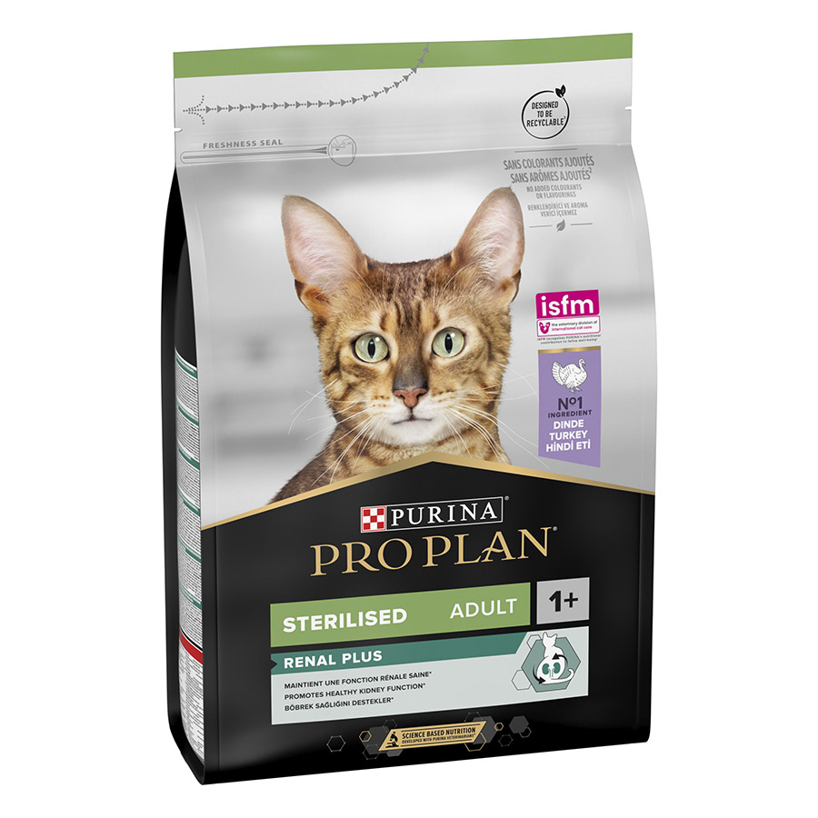 2 x 10 kg Pro Plan Adult Sterilized Peru ração para gatos Pack poupança!