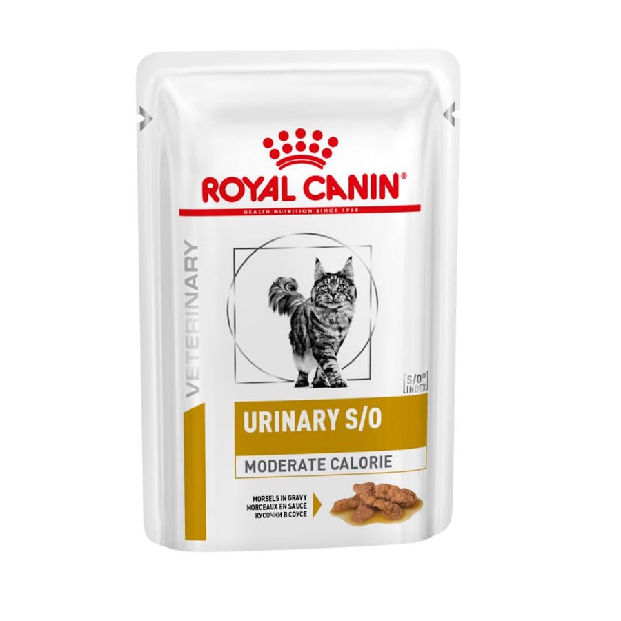 24 saquetas x 85 g Royal Canin Veterinary Urinary Moderate Calorie ração para gatos Pack poupança!