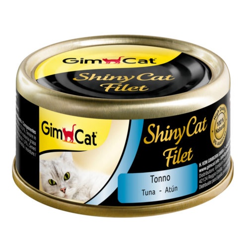 GimCat Shiny Cat Filet atún comida húmeda gatos image number null