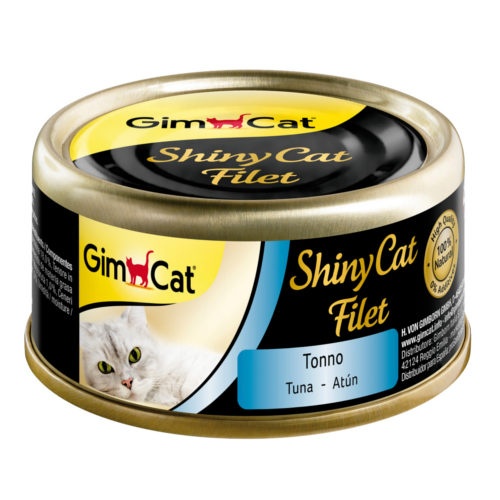 0.07 KG GimCat Shiny Filete atum em lata para gatos