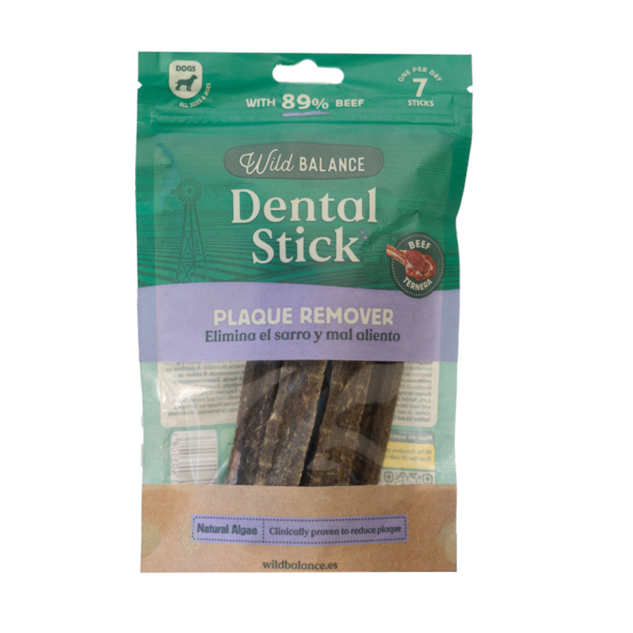 7 sticks Wild Balance Stick Dentário de Vaca para Cães
