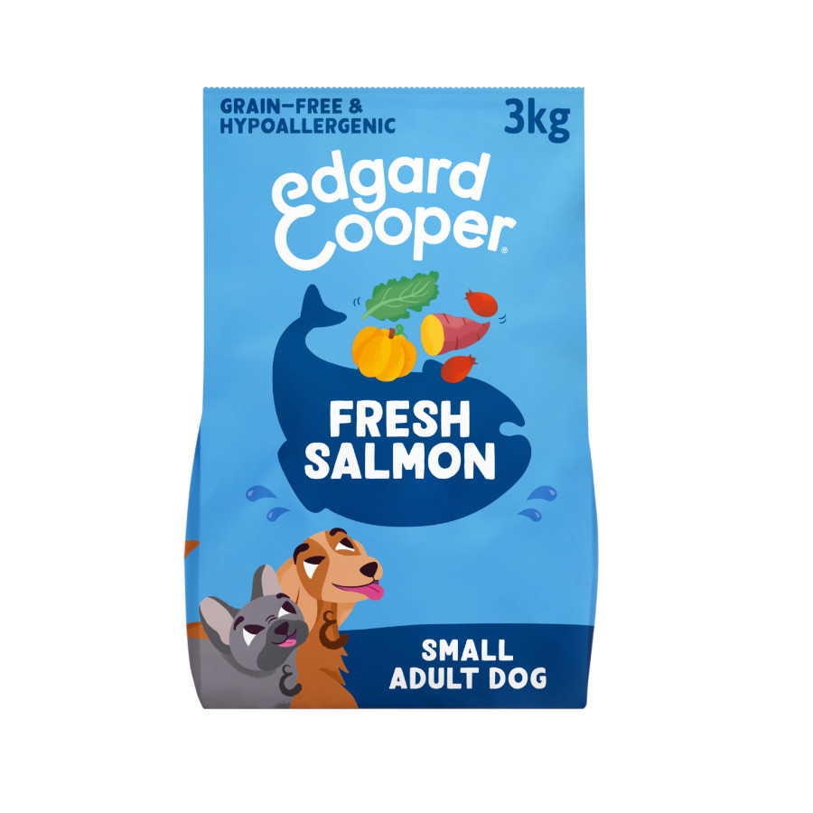 3 KG 3 kg Edgard & Cooper Pienso Hipoalergénico Salmón para perros adultos mini