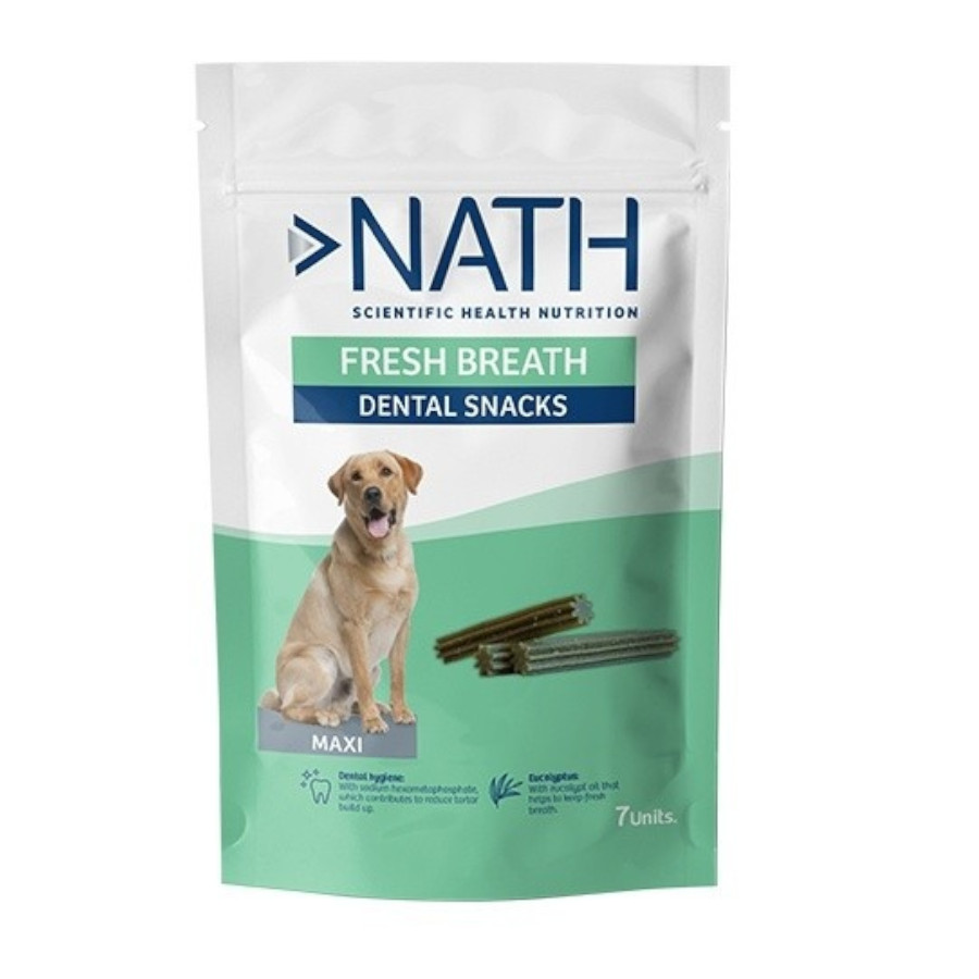 42 barritas Nath Snacks Dentales Maxi Fresh Breath para perros ¡Pack ahorro!