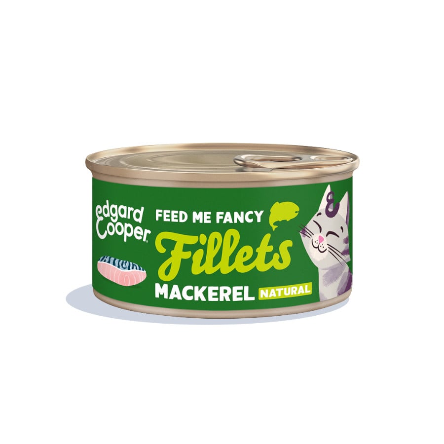 0.07 KG 70 g Edgard & Cooper Filetes de Cavala em lata para gatos