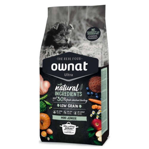 3 KG Ownat Ultra Mini Junior ração para cachorros
