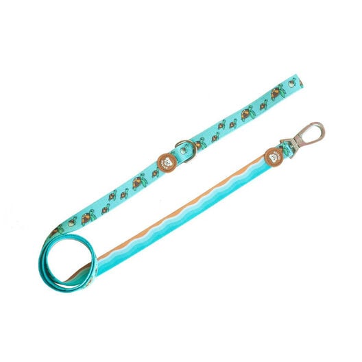 Dukier Trela com estampado de tartaruga para cães