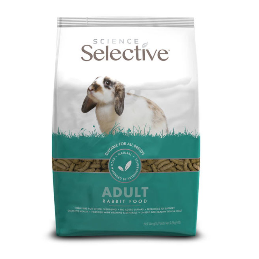 1.8 KG Supreme Science Selective Adult Ração para coelhos