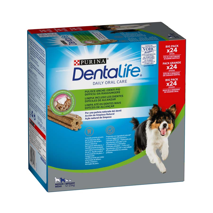 0.966 KG Purina Dentalife Medium Multipack para cães raça média