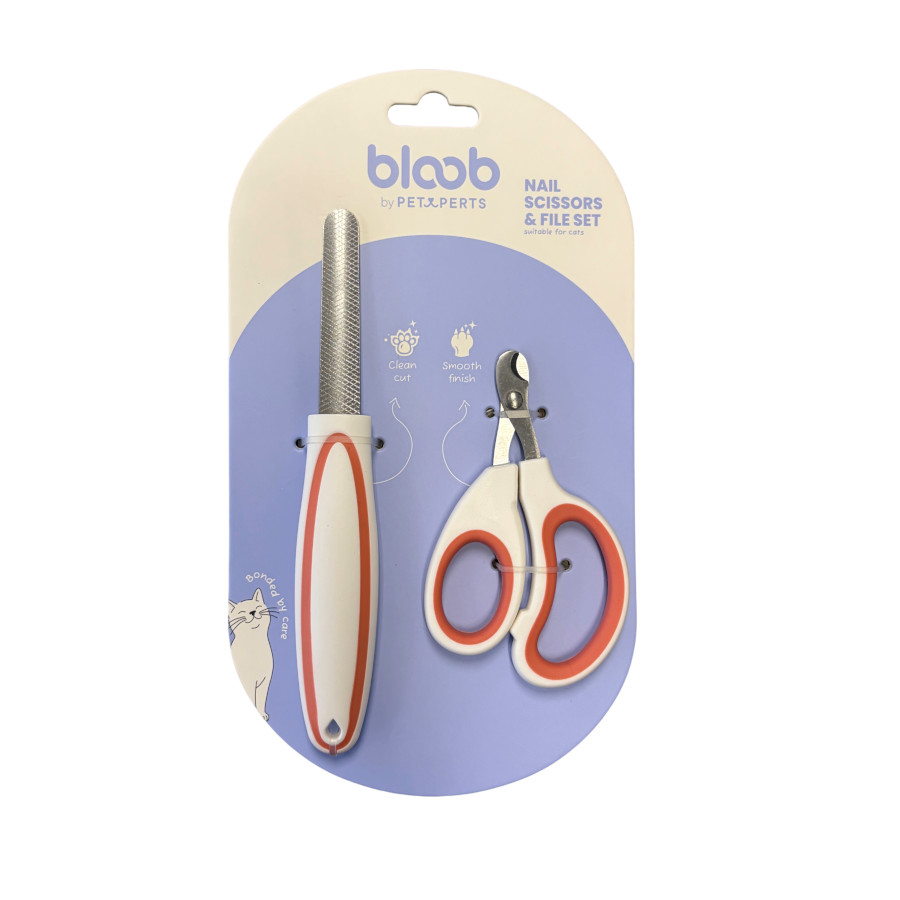 Bloob Conjunto de corta-unhas e lima para gatos