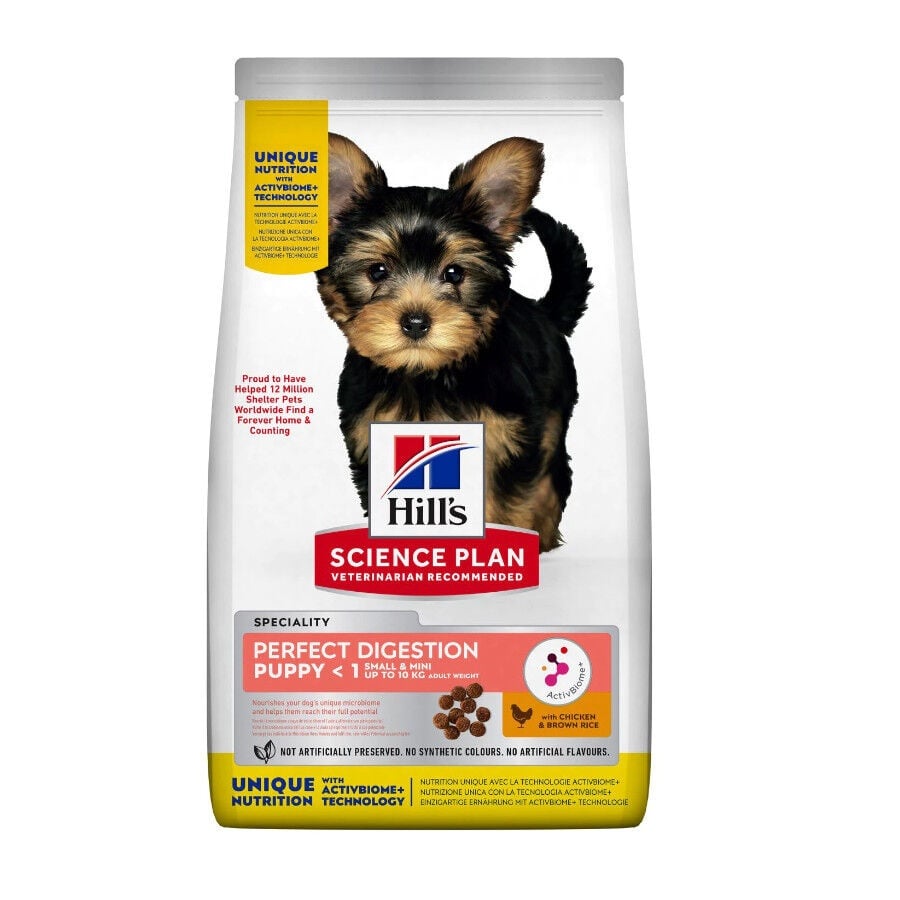 Hill's Puppy Science Plan Perfect Digestion SmalleMini Frango e Arroz ração