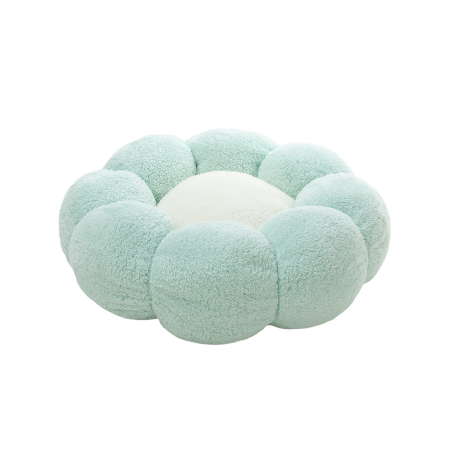 Leeby Sofá Flower Bed Swirl Azul para cães