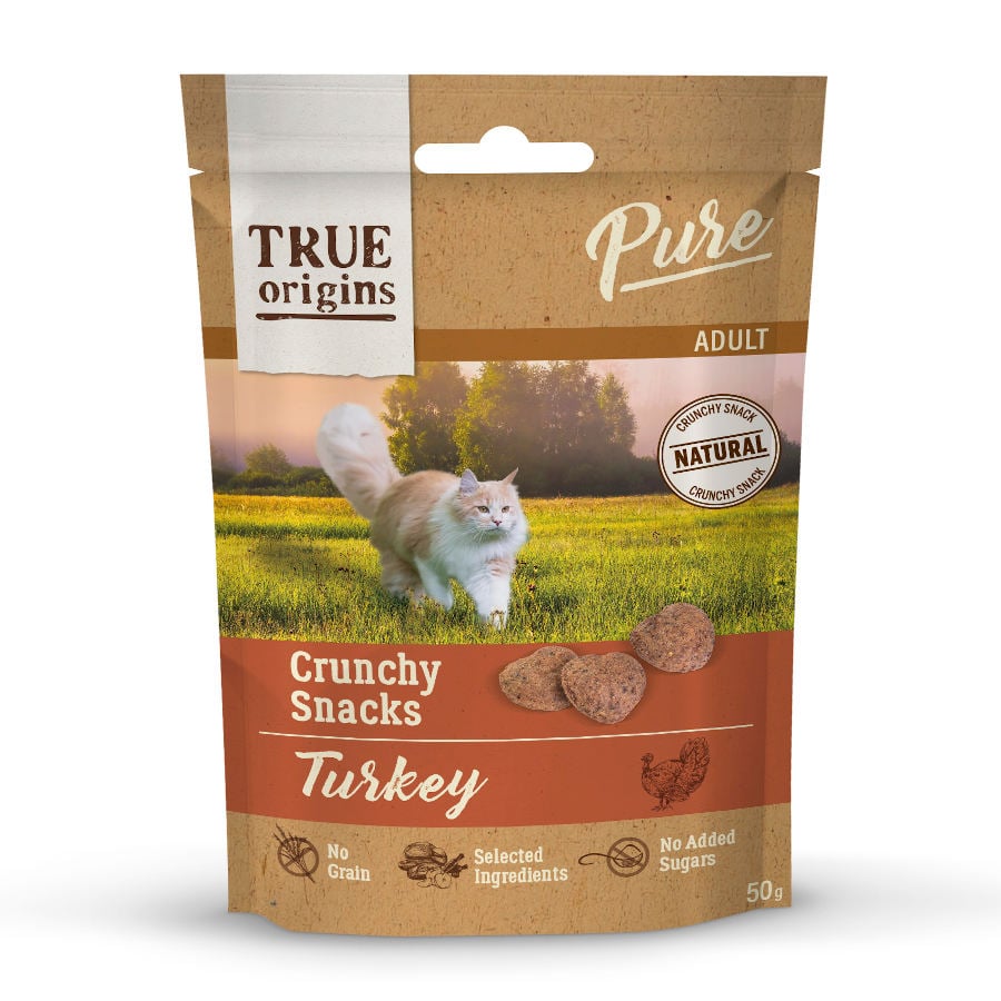 50 g True Origins Pure Snacks Adult Crunchy de Peru para gatos