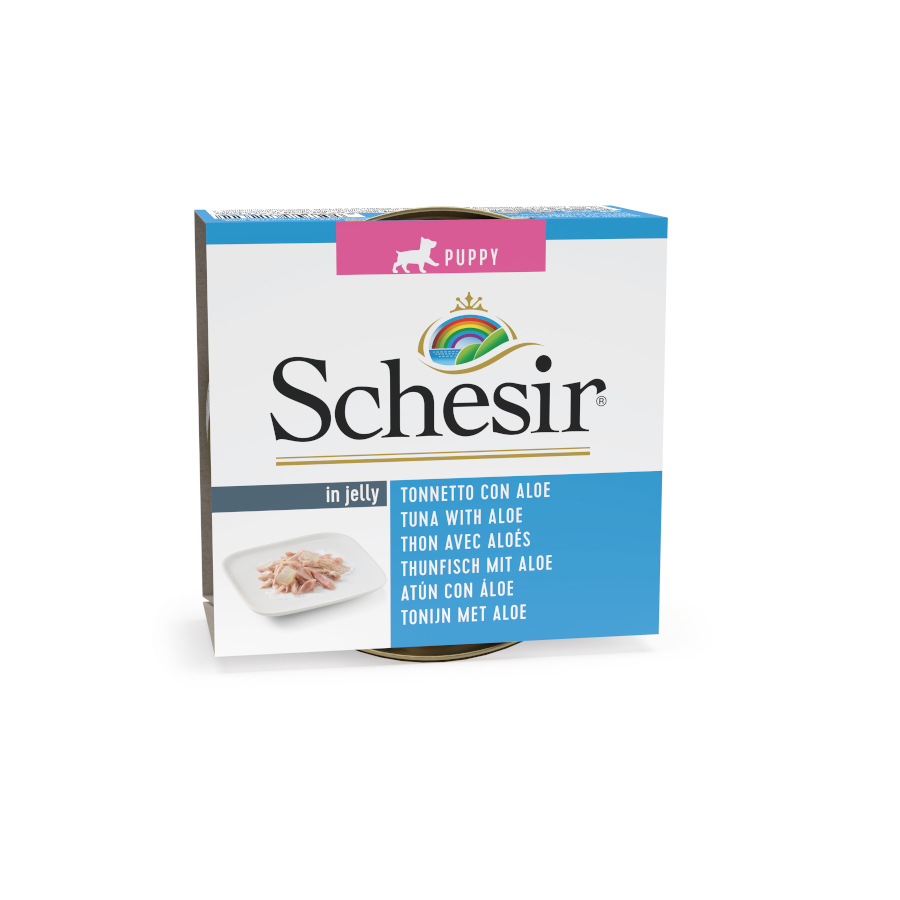 1.8 kg Schesir Puppy Atum com Aloé lata para cães