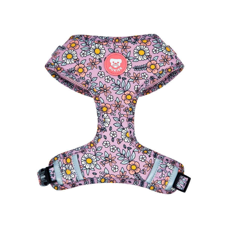Dukier Flower Power Peitoral ajustável para cães