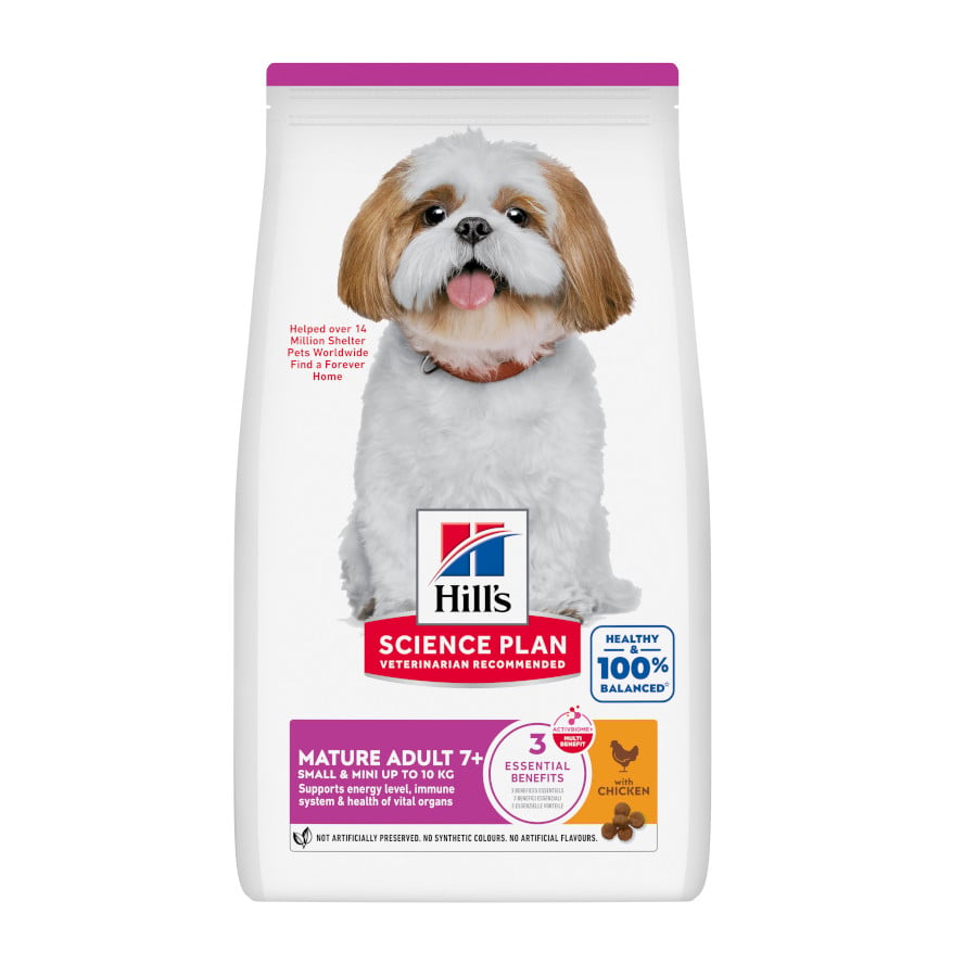 6 kg Hill's Science Plan Mature Adult Small Y Mini Frango ração para cães