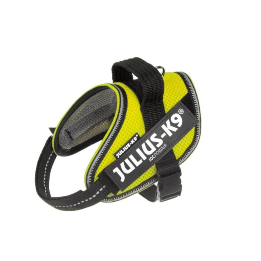 Julius K9 IDC Powair Neon Peitoral Amarelo para cães