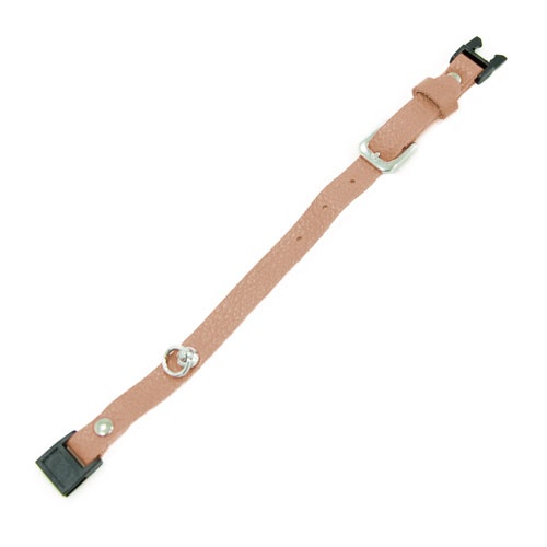TK-Pet Gante Coleira de Couro Camel para gatos