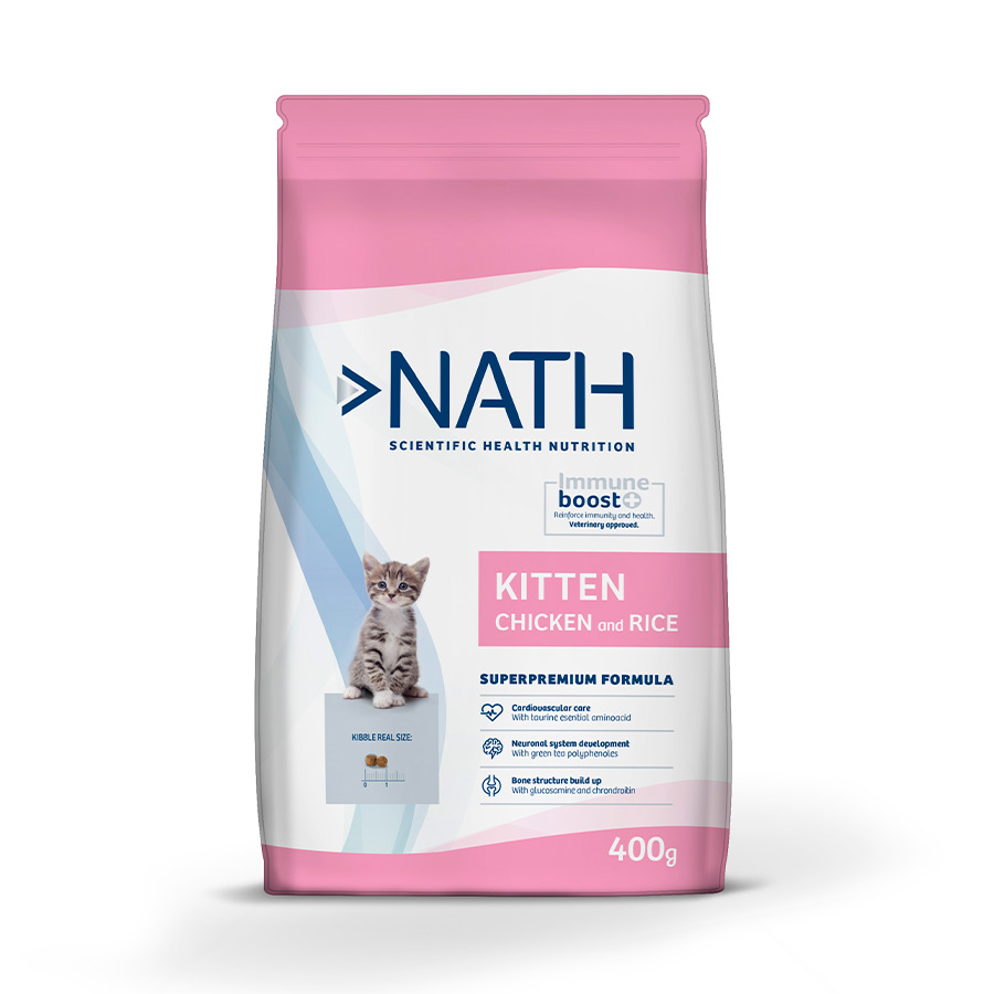 0.4 KG Nath Kitten Frango e Arroz ração para gatos