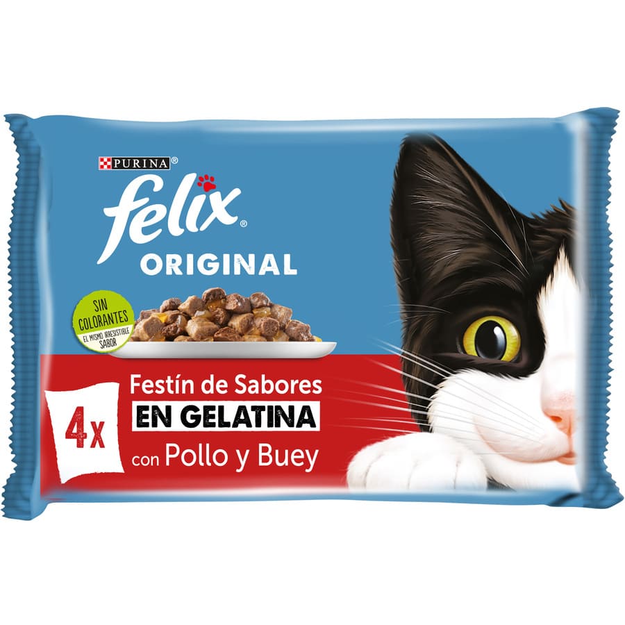 Felix Sensations Seleção de Carnes saqueta em geleia - Multipack