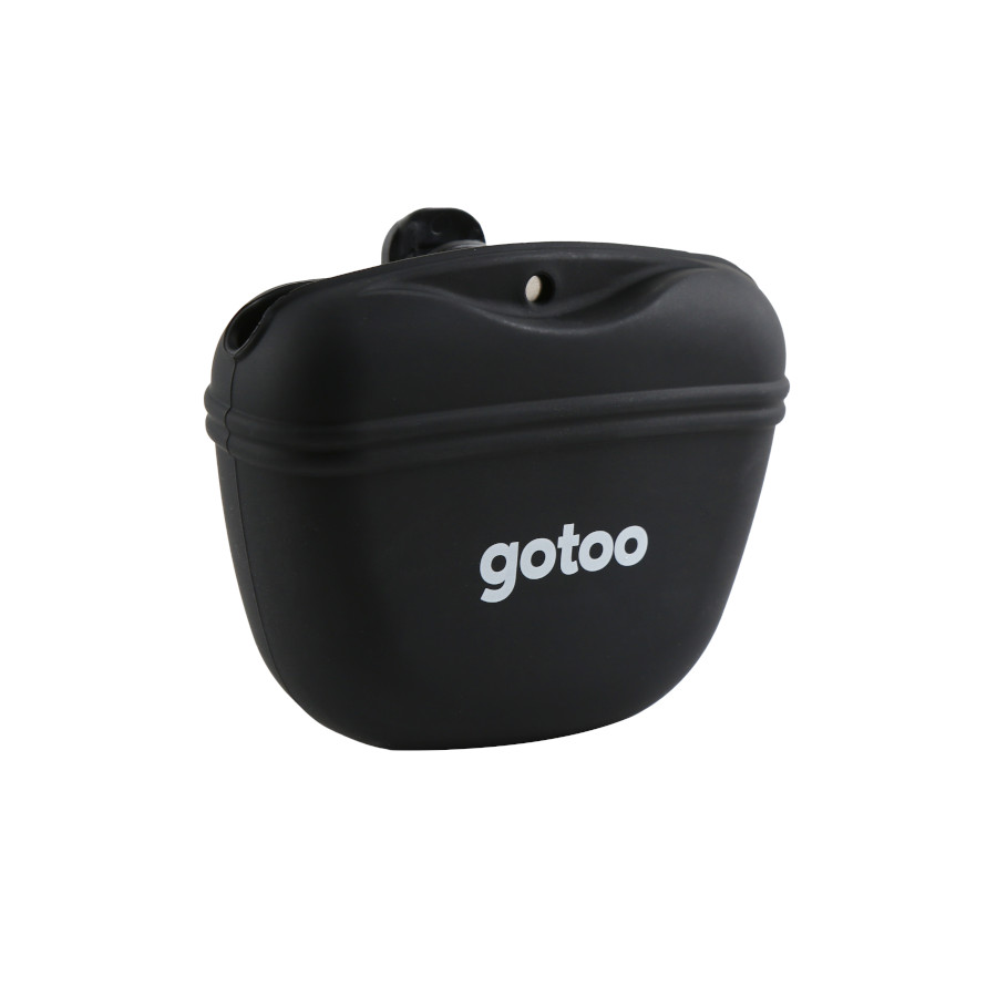 Gotoo Porta Snacks de silicone preto para cães