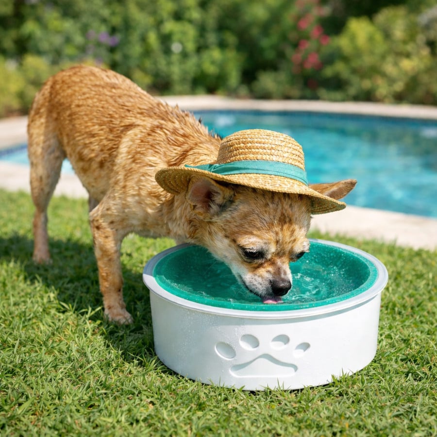 Summer Vibes Bebedouro Refrescante para cães