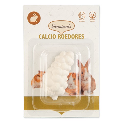 0.08 KG Vivanimals bloco de cálcio para roedores.