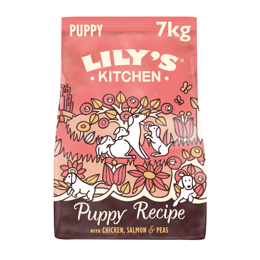7.5 kg Lily's Kitchen Puppy Frango e Salmão ração para cães