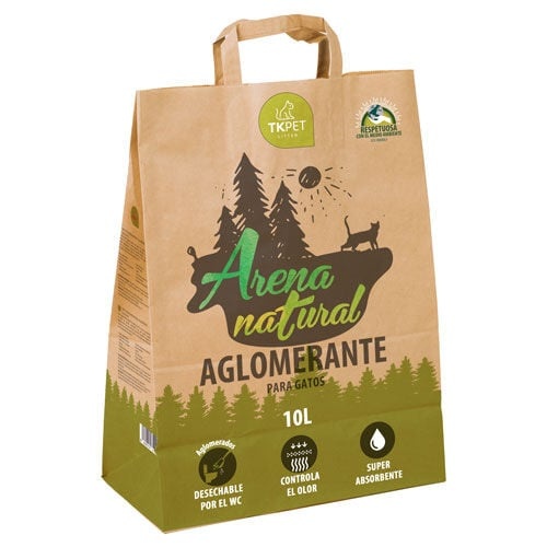 10 L TK-Pet Areia Natural Aglomerante para gatos