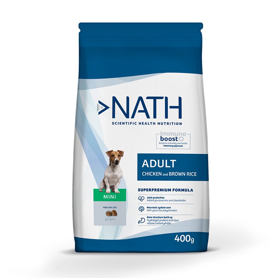 0.4 KG Nath Adult Mini Frango ração para cães