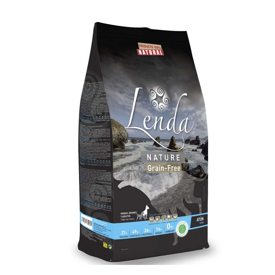 2 x 12 kg Lenda Nature Grain Free Atum ração para cães Pack poupança!