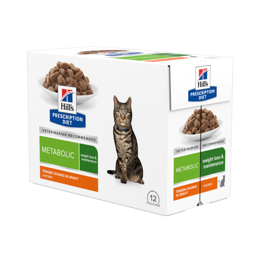 48 saquetas x 85 g Hill's Prescription Diet Metabolic Feline Saquetas - Multipack Pack poupança!
