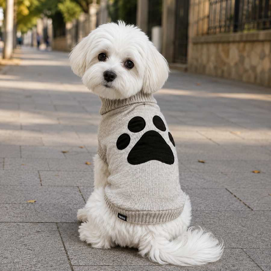 Gotoo Camisola de Malha Castanha para cães
