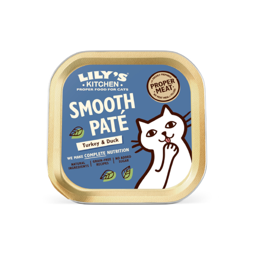 48 terrinas x 85 g Lily's Kitchen Peru e Pato em Patê Suave terrina para gatos Pack poupança!