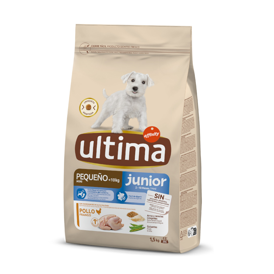 1.5 KG 1.5 kg Affinity Ultima Junior MiniFrango ração para cães