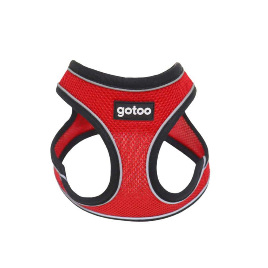 Gotoo Peitoral mesh vermelho refletor para cães
