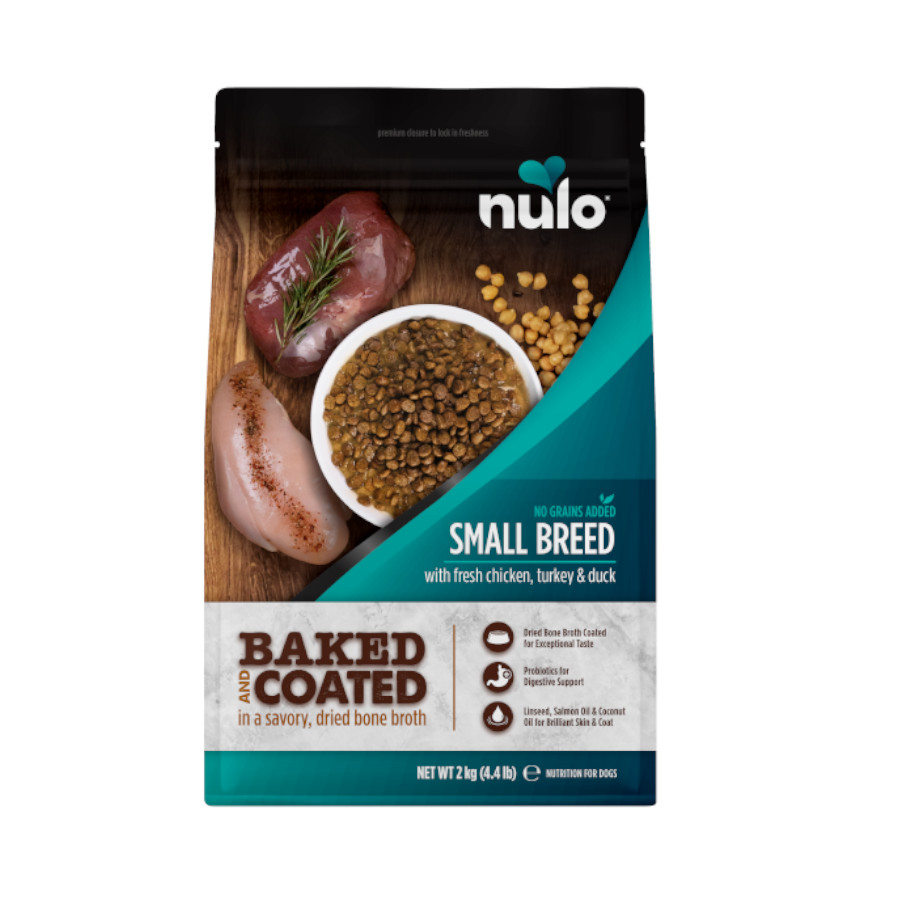 5 KG 5 kg Nulo Baked & Coated Ração de Frango, Peru e Pato para Cães de Raça Pequena