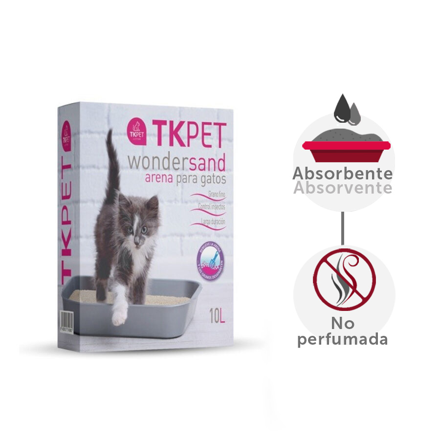30 L TK-Pet Litter Wondersand Areia Natural para gatos