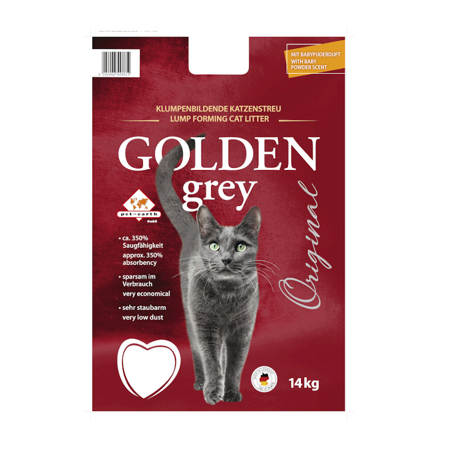 7 kg Golden Grey Areia Fina Aglomerante para gatos
