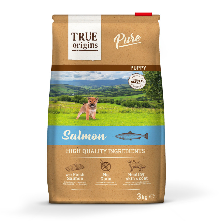 True Origins Puppy Pure Salmão ração para cachorros